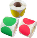 1500 Yellow, Green, Red 2 Inch Round Color Code Dot Stickers for Inventory Organization & File Classification - Blank Labels to Write On