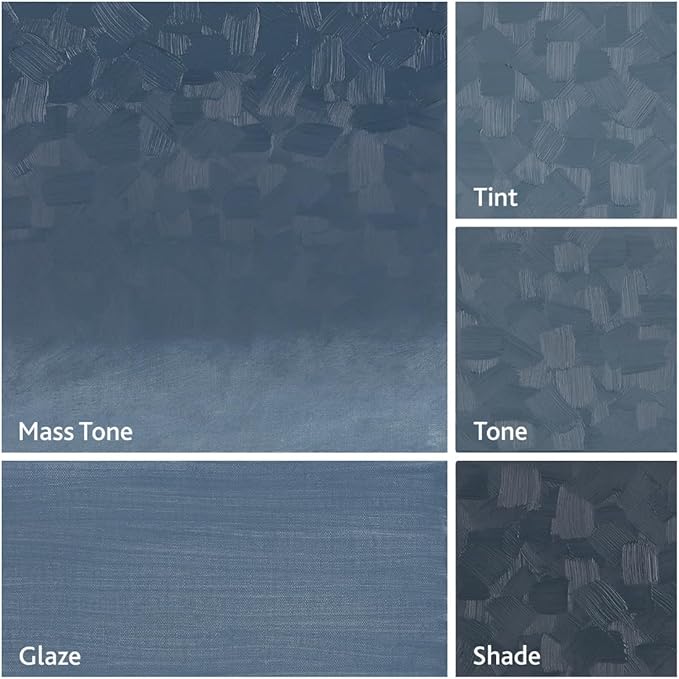 Tusc & Pine Artist Oil Paint - Grayed Blue, 40 ml, Non-Yellowing, Rich & Creamy Consistency, Maximum Pigment Load, Small Batch Milled Oil Paints Made in the USA for Professional Artists