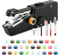 Handheld Sewing Machine - Mini Portable Quick Sewing Machine - Black - About 21x6.5x3.5cm/8.27x2.56x1.38inch - Plastic, Metal