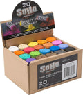 Soho Urban Artist Professional Oil Pastels - Jumbo Street Pastel Set of 20 Colors, 1" Diameter, 2.7" Length, Non-Toxic, Brilliant Pigments, Ideal for Pavement, Less Crumbling than Sidewalk Chalk