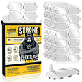 Extra Large-Pro Mounting Putty No Residue with Pull Tab, Strong Double Sided Glue Adhesive Dots Clear Museum Sticky Tack, Picture Hanging Strips Fixed Decor Craft, 0.6 x 1.38 in (98 Pcs)