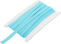 MECCANIXITY 2/5 Inch Double Fold Bias Tape Continuous Bulk Bias Tape for Sewing, Seaming Quilting Hemming Binding Crafts (Light Blue 12 Yards)