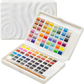 MEEDEN Watercolor Paint Set 96 Colors in Portable Box, Paint Kit with Brush, Palette, Art Supplies, Customizable Color Blocks, Bright Watercolors Travel Set for Adult Teens Beginner Amateur Artists