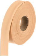 MECCANIXITY 1 Inch Double Fold Bias Tape Polyester Continuous Bulk Bias Tape for Sewing,Seaming Quilting Hemming Binding Crafts (Light Orange 10 Yards)