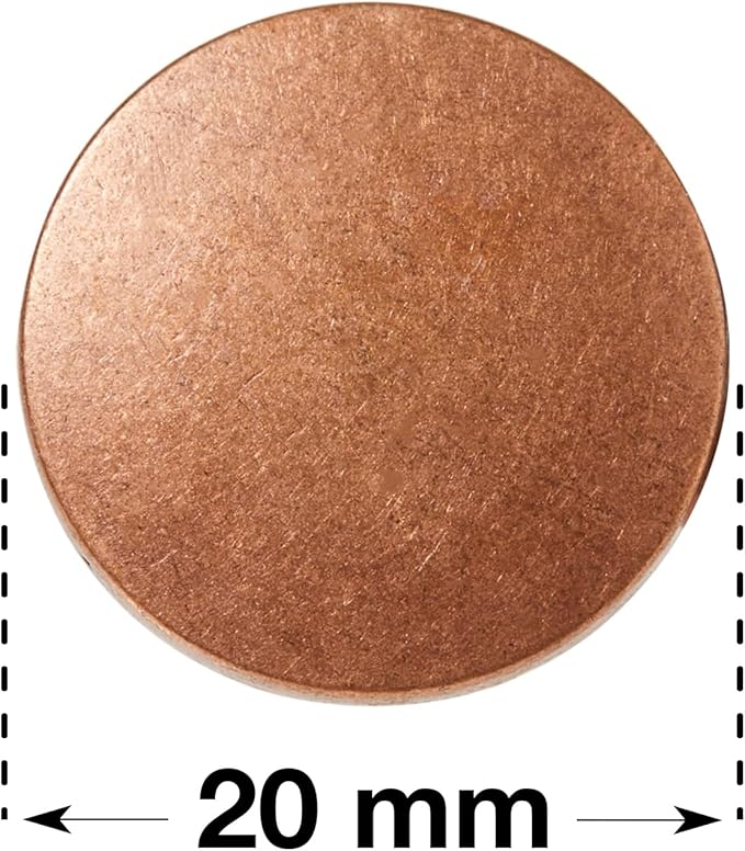Alloy Jeans Button for Replacement,Super Hard,Quick Install,No Sewing,Skin&Clothes Protected,with Screw and Tool(Copper) 20mm 10pcs