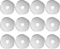 12 Pack 45mm Rotary Steel Blades, Sharp and Durable Rotary Replacement Blades with Scale for Quilting Sewing Fabric Cutting (Plum Blossom Hole)