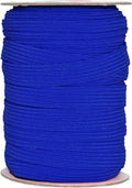 Mandala Crafts 16mm 20 Yds Roll of Royal Blue Elastic Bands for Sewing - 5/8 Flat Elastics Cord - 5 8 Inch Braided Stretch Straps for Crafting
