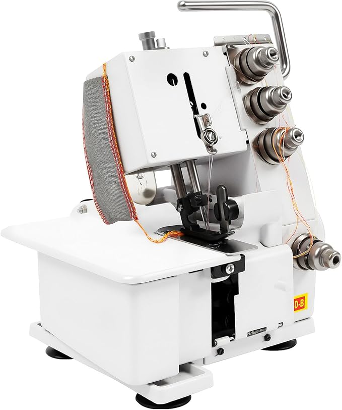 Overlock Machine,Four-thread Overlocking Machine,100W Electric Sewing Machine,1200 Stitches/Min,for Both Domestic and Industrial Use