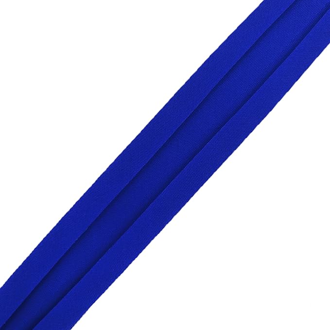 Mandala Crafts 1 Inch Single Fold Bias Tape for Sewing, Quilting, Piping, Hemming, Blanket & Quilt Binding – 40 Yards Blue Fabric Seam Binding Tape