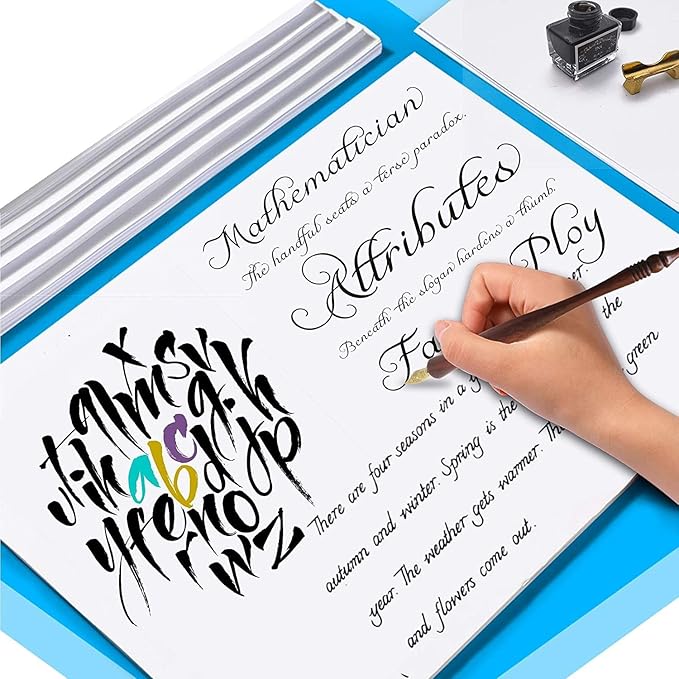 Calligraphy Pens Gift Set - Personalized Caligraphy Pen Kits Calligraphy Set For Beginners&professional.glass dip pen Include Glass And Wooden Dip Pen,Pen Holder,Various Sizes Of Nibs Etc