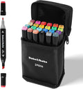 Dabo&Shobo 24 Colors Drawing Markers, Dual Tip Art Markers, Coloring Marker For Adult Sketching And Coloring