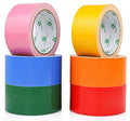 BOMEI PACK Colored Duct Tapes, 6 Rainbow Colors 2 Inch x 15 Yards x 9 Mil, Heavy Duty Waterproof Tape in Red, Pink, Yellow, Orange, Green, Blue