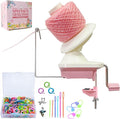 SPEENSUN Yarn Winder, 3.5 OZ Easy-to-Install and Efficiently Yarn Ball Winder, 250 Stitch Markers/6 Plastic Sewing Needles/2 Crochet Rings with Storage Box, Best for Crochet and Knitting Lover