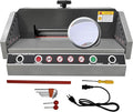 Electric Paper Cutter, Desktop Paper Trimmer 330mm A4-40mm Cutting Thickness Max Cutting Size 330mm, ±0.02mm Precision, 120W 110V Two-Hand Operation for Books Pictures Files Cutting