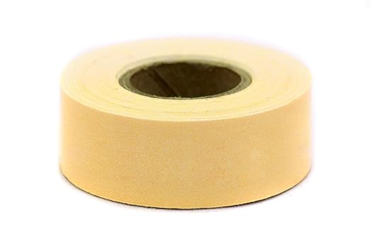 ChromaLabel 1 inch Clean Remove Color Code Labeling Tape, 500 inch Roll, Tan