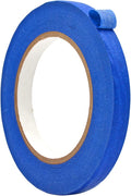 WOD MTC5 Colored Masking Tape, Blue, 1/2 inch x 60 yds. Colorful Teacher Painters Tape for Fun DIY Art & Crafts, Lab Labeling, Writable & Classroom Decorations