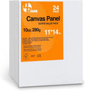 Canvas Boards for Painting 11x14 Inch, 24-Pack Bulk Canvas Value Pack - Blank Paint Canvas Panels for Acrylic, Oil, Watercolor, Tempera, Gouache
