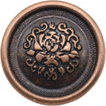 Antique Copper Metal Shank Buttons - 12 Pcs - 3 Size Options - Floral Round Metal Shank Buttons Vintage for Men Women Blazer Coat Uniform Shirt Suit and Jacket Sewing Craft DIY N20702