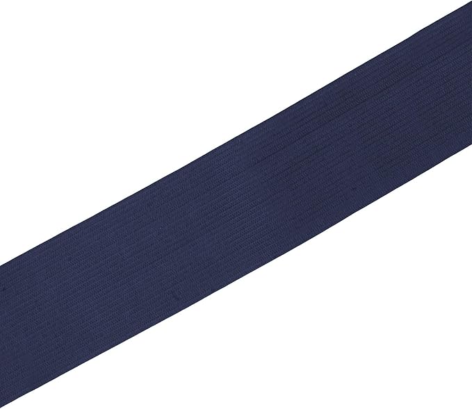 Mandala Crafts Wide 2 Inch Navy Elastic Bands Spool for Pants Waistbands Sewing and DIY Crafts, 25 YD Stretchy Flat Fabric Strap Knit Elastic Band for Wig