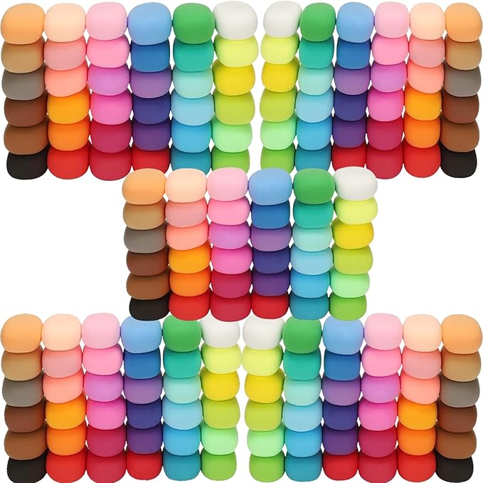 Air Dry Clay, 180 Packs Colored Foam Clay, Moldable Foam Clay Super Light Air Dry Clay Perfec for Arts Crafts