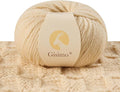100% Merino Wool Yarn 3-Ply Luxurious and Soft Yarn for Hand Knitting & Crocheting (Apricot,1Ball)