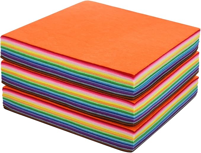120 Pcs Felt Sheets for Crafts 11.8x11.8 in - 40 Colors Craft Felt Squares, Soft & Long-Lasting, Easy to Cut, Fabric Felt for DIY Crafts, Sewing, Young Artist's Art Projects, Decorations