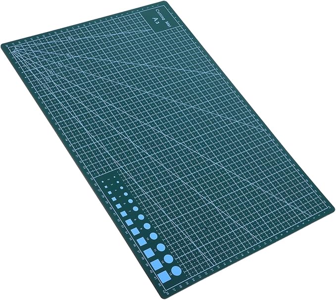 Dual-Side Self-Healing Cutting Mat 17.7X11.8 Inches Grid Craft Cutting Board for Quilting Sewing Scrapbooking and Hobby Projects