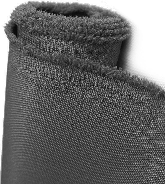 Waterproof Canvas Fabric by The Yard 600D Upholstery Cordura Fabric 58" Wide for Chairs Indoor Outdoor Water Resistant Canvas Polyester Material Sewing DIY Cloth, 1 Yard Grey