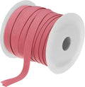 MECCANIXITY 1/2 Inch Double Fold Bias Tape Polyester Continuous Bulk Bias Tape for Sewing,Seaming Quilting Hemming Binding Crafts (Watermelon Red 25 Yards)