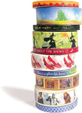 Paper House Productions Wizard of Oz Foil Accent 10 Piece Washi Tape Pack with 5 15mm Rolls and 5 5mm Rolls