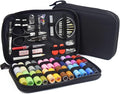 90PCS Sewing Kit, Portable Sewing Supplies Needles Scissors Thread Storage Box Patching Tools Kits