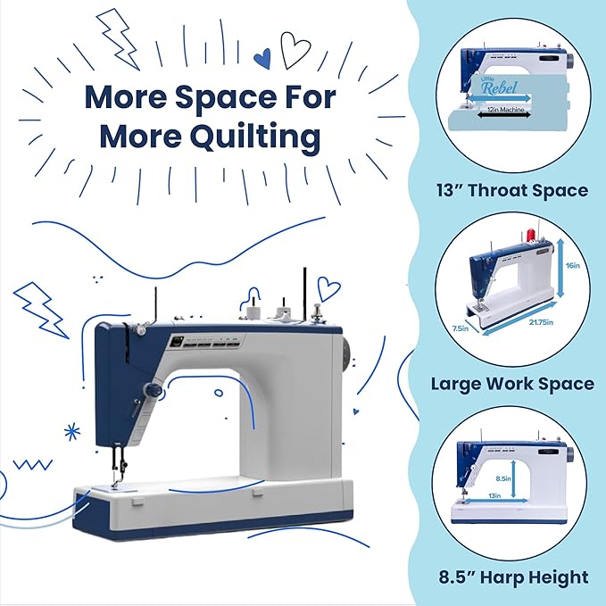 Little Rebel Sewing and Quilting Machine with Built-in Stitch Regulation (Little Rebel)