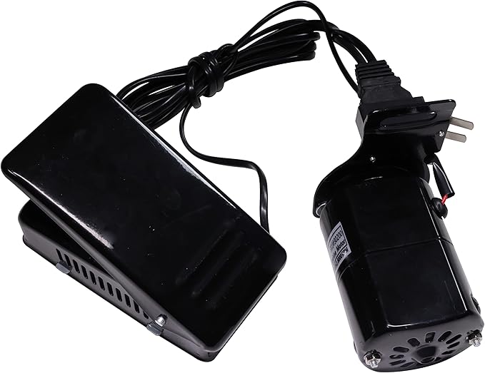 HimaPro Home Sewing Machine Motor(Black) with Foot Pedal, Motor Belt, Bracket, Bolts, and Carbon Brush