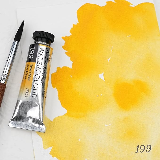 PHOENIX Professional Watercolor Paint Single Tube - 0.47 Fl Oz / 14ml - Turner's Yellow