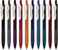 WRITECH Retractable Gel Pens Quick Dry Ink Pens Fine Point 0.5mm 10 Assorted Unique Vintage Colors For Journaling Drawing Doodling and Notetaking (Vintage 1)