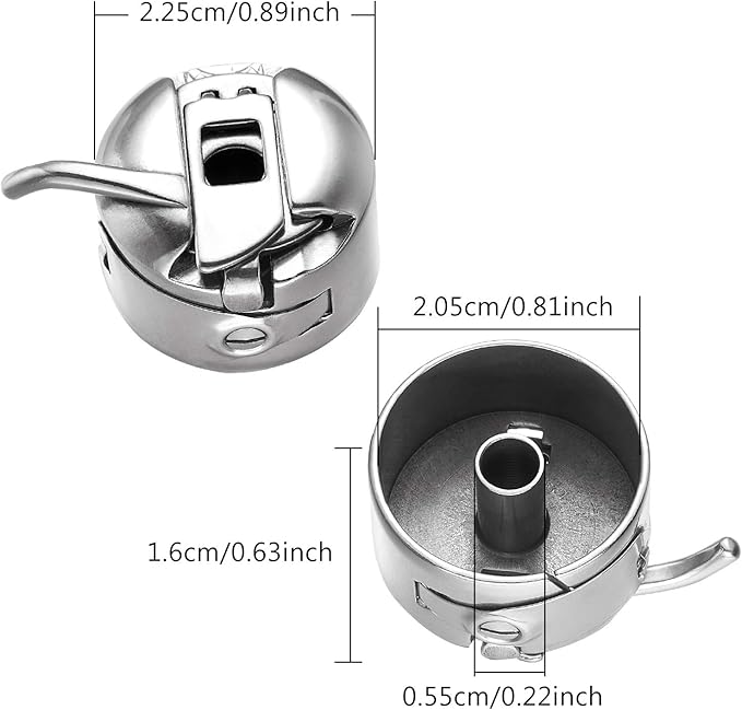 Sewing Machine Bobbin Case Stainless Steel Bobbin Case for Front Loading 15 Class Machines Suitable for Household Sewing