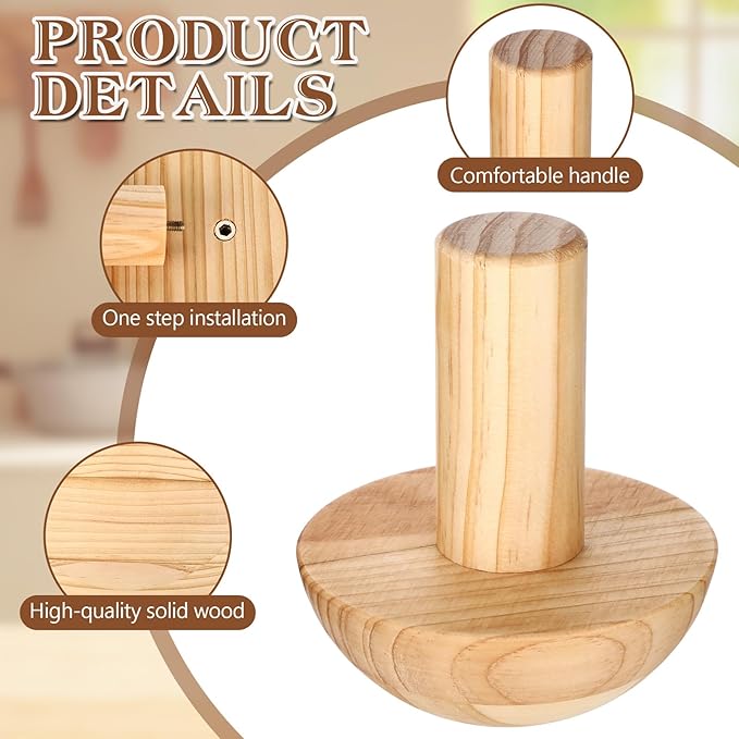 4 Pack Pottery Molds 4.5'' 6.5'' 8.5'' 10.5'' Thickness 2'' Plaster Molds Wood Pottery Tools with Handle for Ceramic Top Forms DIY Bowls Plate Dish Slump Press Art Making(Hemispherical)