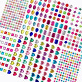 586pcs Jewels Stickers Gem Stickers Rhinestone for Crafts Sticker Gems Self Adhesive Bling Jewels