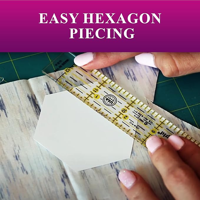 LaserThing Quilting Paper Templates | Handy Tools for Crafting Quilt Patterns | Ideal for Precision Quilting Projects | Includes 1'' Hexagon EPP Set - 100 Pieces