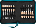 Monkey King Bar-12pcs Wood Carving Chisel Set- Sharp Woodworking Tools with Case Storage