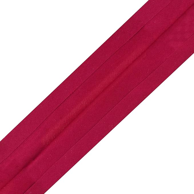 Mandala Crafts 55 Yards 1 Inch Burgundy Double Fold Bias Tape for Sewing - Bias Binding Tape for Quilting Binding, Hemming, Seam, and Fabric Piping