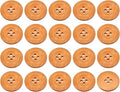 uxcell 50Pcs Wooden Buttons, 23mm(7/8") 4 Hole Round Wood Sewing Button Craft for Sewing DIY Craft Clothing, Earthy Yellow