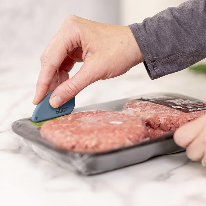 Slice Micro Safety Cutter | Safe Ceramic Box Cutter Lasting 11x Longer than Metal | Keychain Box Opener | 1 Pack | Slate
