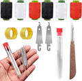 Big Eye Steel Sewing Needles Kit, 37PCS Sewing Tool Set Stainless Steel Sewing Needle Kit, Stainless Steel Hand Sewing Needles, Portable DIY Hand Made Craft Set,for Handcraft Lovers (37PC-1Set)