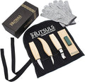 Hutsuls Wood Whittling Kit for Beginners - Razor Sharp Wood Carving Knife Set in Beautifully Designed Gift Box, Whittling Knife for Kids and Adults (8 Pieces)