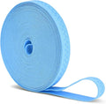 Mandala Crafts 0.5 Inch Elastic Silicone Gripper Tape for Clothing - 10 Yds Dotted Non Slip Elastic Band for Sewing - Light Blue Silicone Flat Fabric Stretchy Ribbon Straps