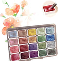 Color Shifting Watercolor Paint, Metallic Watercolor Paints Shifting Watercolor Painting Set, Shimmer Watercolor Paints Pearlescent Watercolor Paint Set (B_Small 20 Colors)