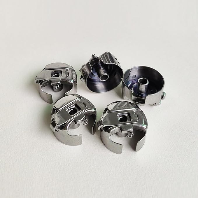 5PCS Standard Industrial Bobbin Case fit Embroidery Machine Using Size L Bobbin Case