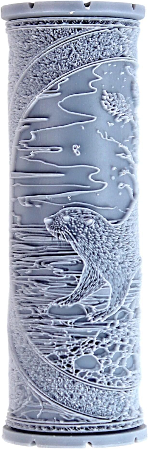 Otter Clay Texture Roller (4") - Freshwater Set #01 - Embossing Pattern Roller for Polymer & Ceramic Clay, Pottery & Crafts