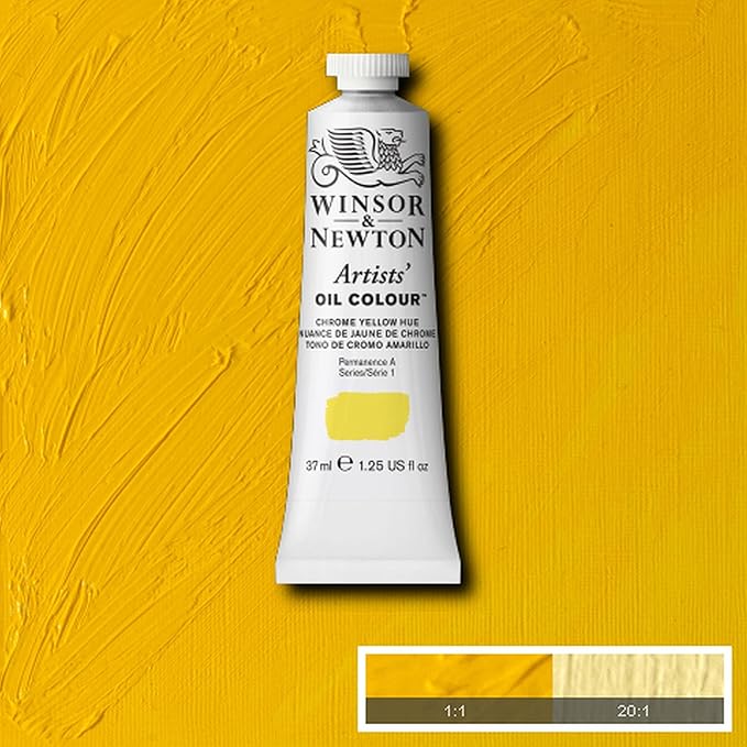 Winsor & Newton Artists' Oil Color, 37ml (1.25 oz) Tube, Chrome Yellow Hue